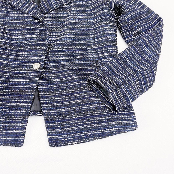 Karl Lagerfeld Woven 1-Button Blazer SZ8 Mint - Picture 2 of 8